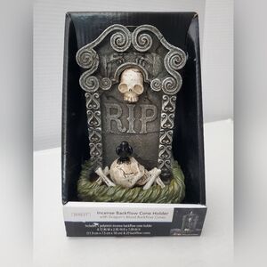 Halloween Tombstone Incense Backflow Cone Holder